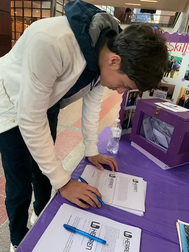 Roger l Putnam vocational academy Springfield Massachusetts goes purple img 20190127 171901