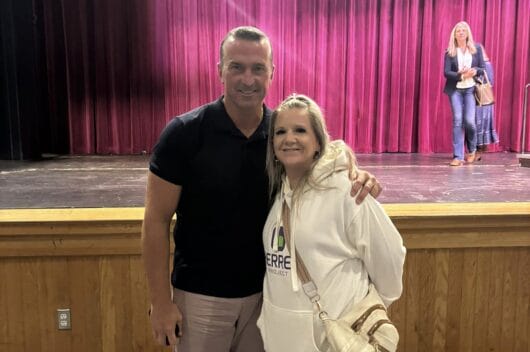Chris Herren and Ambassador Kim Cardoza Chris Herren and Ambassador Kim Cardoza