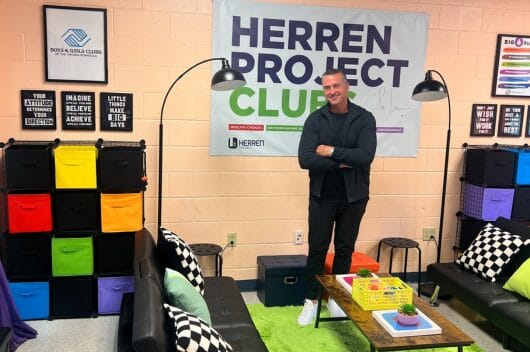 Chris Herren in the Teen Lounge at Herren Project Club at the Boys & Girls Club of the Peninsula York Unit in Yorktown, VA Chris Herren in the Teen Lounge at Herren Project Club at the Boys & Girls Club of the Peninsula York Unit in Yorktown, VA