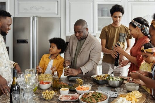 Family Cooking Together Family Cooking Together