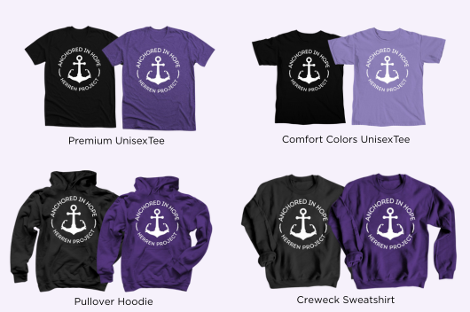 Purple and Black T shirts and Sweatshirts