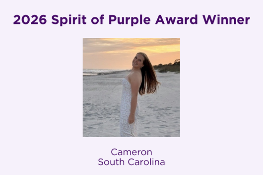 2026 Spirit of Purple Award Winner