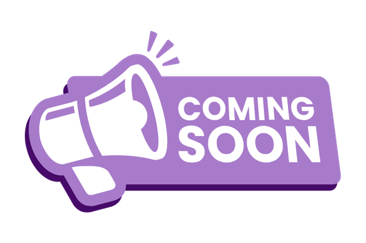 Coming Soon with megaphone Coming Soon with megaphone