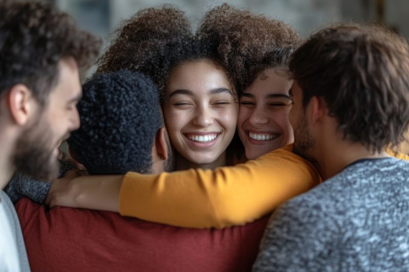 People seeking support from one another People seeking support from one another