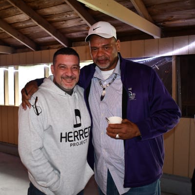 Herb and Dimitri at Herren Project Cookout Herb and Dimitri at Herren Project Cookout