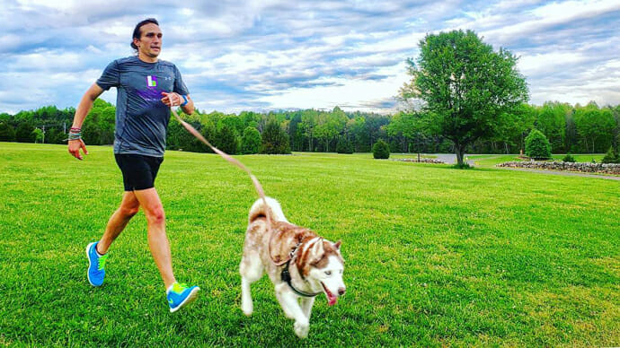 Scott Waldrop running for recovery