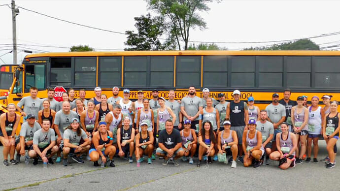 Team Herren Project Falmouth Road Race running for disease of addiction from drugs and alcohol