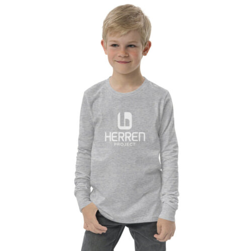 youth long sleeve tee athletic heather front 62853f4ce0e02